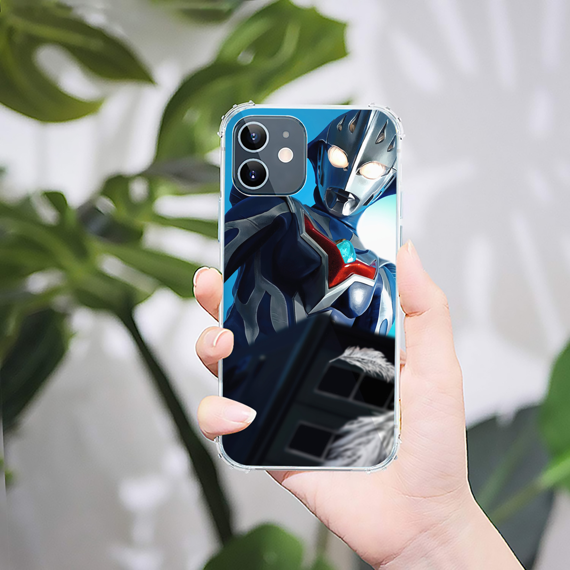 （画像用） ウルトラマン Ultraman 【iPhone 12シリーズ対応】透明スマホケース（クリアソフトケース）